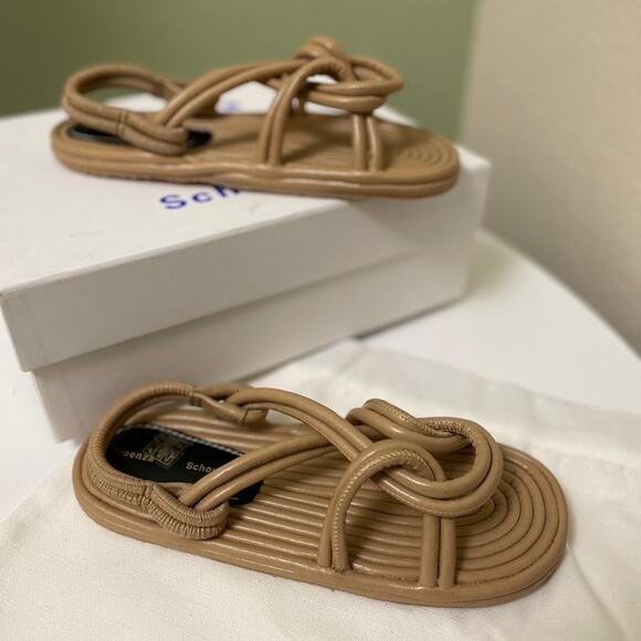 NWT Women’s Proenza Schouler Fabri Cable Sandal Flat Khaky Beige Sz US 7 EU 37 - Picture 8 of 15